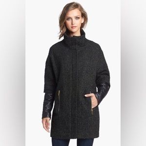 Vince Camuto Tweed Cocoon Coat Sz XS